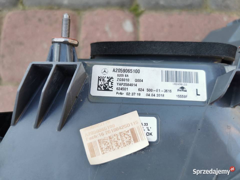 MercedesBenz OE A2059065100 lampa tylna lewa Jelenia Góra