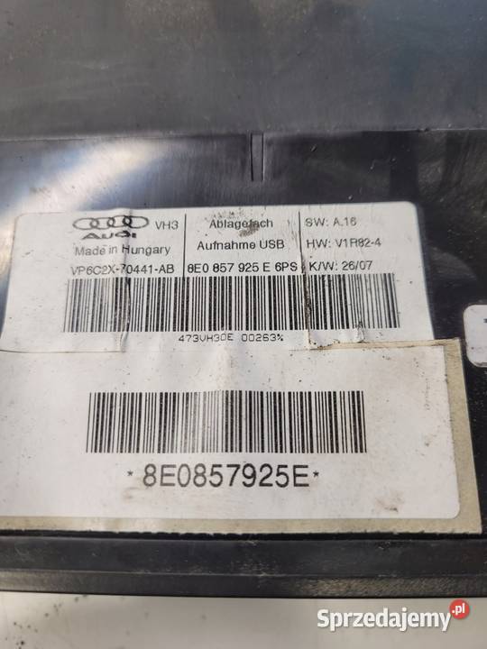 INTERFACE MULTIMEDIALNY AUDI A4 A3 TT 8E0857925E Przystajń