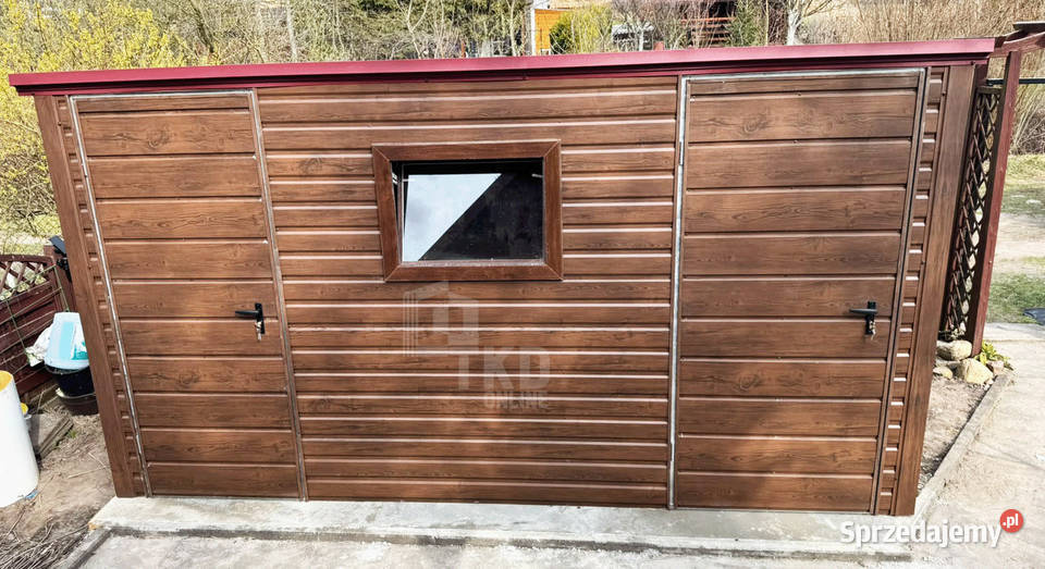 Domek ogrodowy 4x2 m 2x drzwi okno dach TKD456 Niepołomice