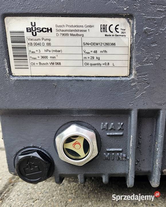 Pompa próżniowa Busch R5 KB 0040 D 2021 sprzedam