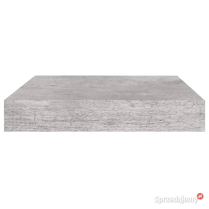 Wisząca półka ścienna szarość betonu 23 x 235 x sprzedam