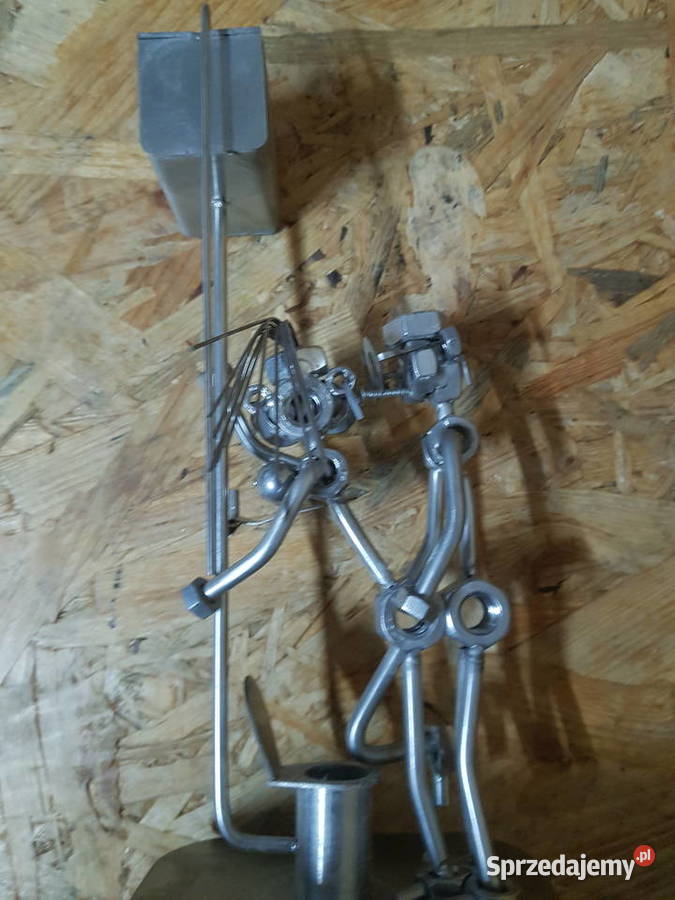 FIGURKA Z METALU WC GAZETA Z ROLKĄ NA PAPIER Głogowa sprzedam