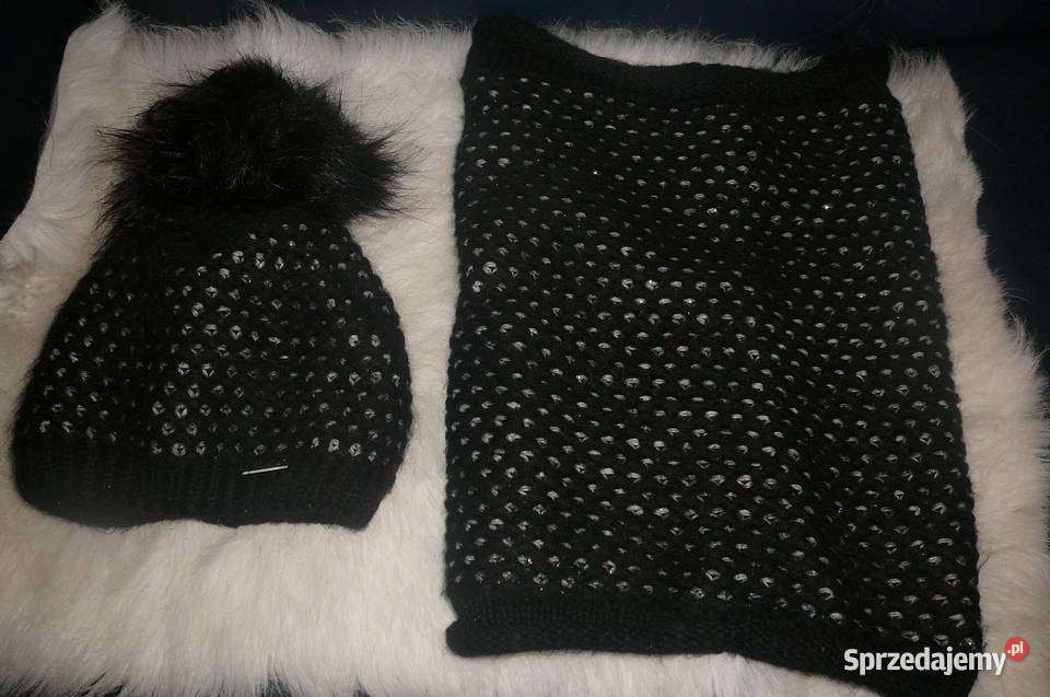 Czarna czapka i Komin Wrocław sprzedam