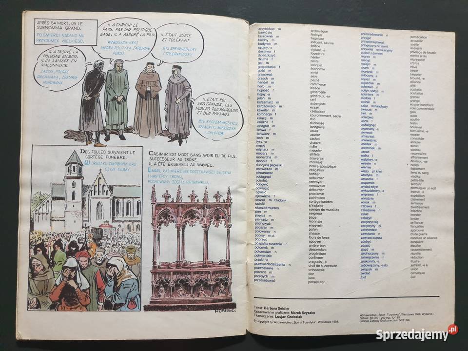 Kazimierz Wielki Casimir le Grand komiks Gdynia sprzedam