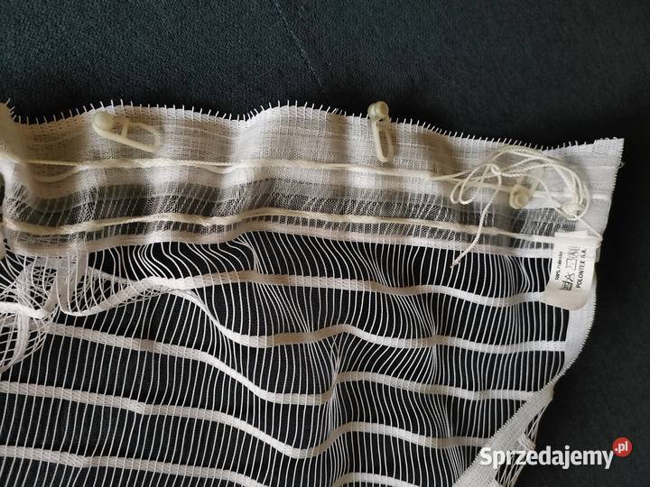 Firanka biała 265 x 200 z żabkami stan 2 sz Bielsko-Biała