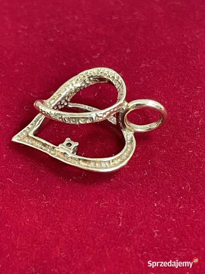 ZŁOTA ZAWIESZKA P333 149G SERCE Z CYRKONIĄ Gdańsk