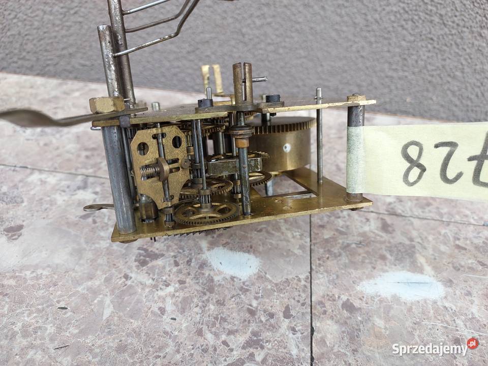 728 Mechanizm zegara ściennego Gustav Becker GB Tczew