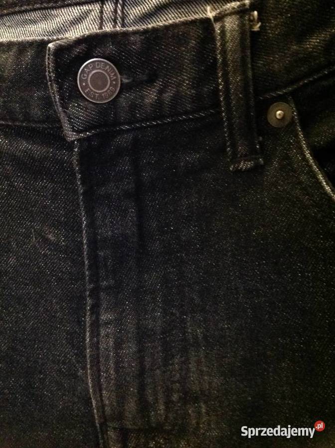 Spodnie Jeans Czarne Męskie GAP L j Nowe Nowa Sól