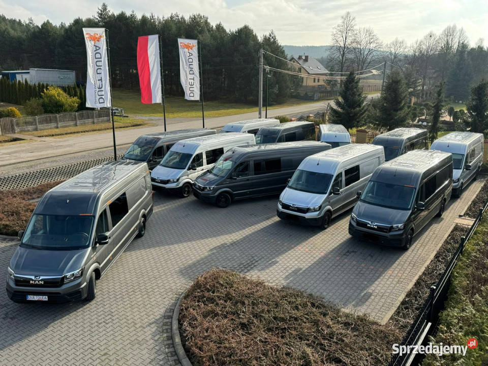Man TGE 3180 Automat 7OSÓB Brygadówka LONG L5H3 podgrzewane fotele