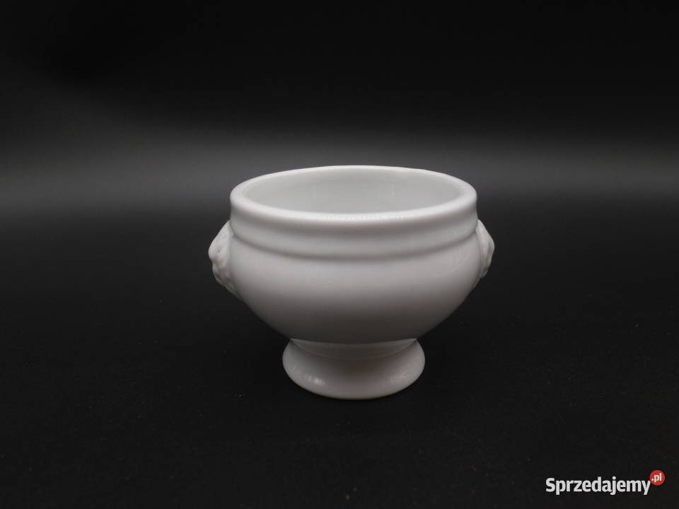 Porcelanowy pojemnikmiseczka lwie głowy Raszków