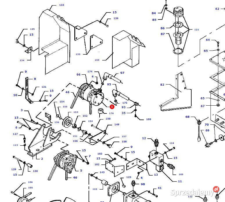 Massey Fergusson MF 30 alternator prądnica Jastrzębniki sprzedam