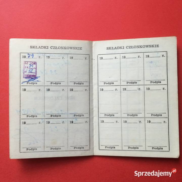 1912 Ligitymacja LOK Przeradzki Szczecin