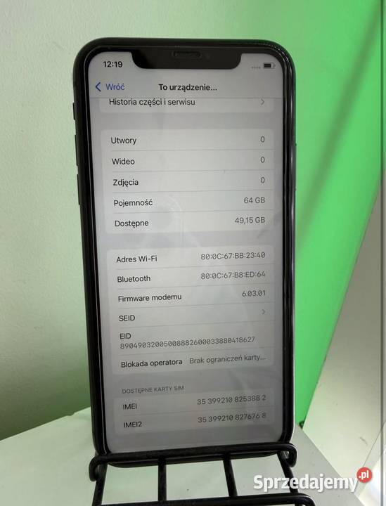 iPhone 11 64GB 100 Kondycja Czarny Kalisz