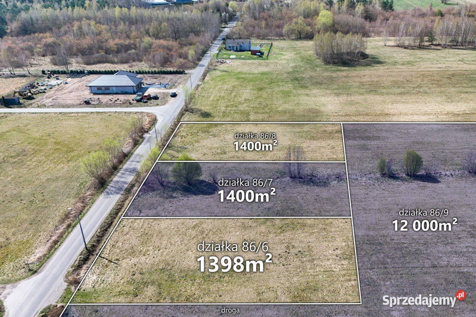 Działka 13 400 m2 z warunkami zabudowy Ładne