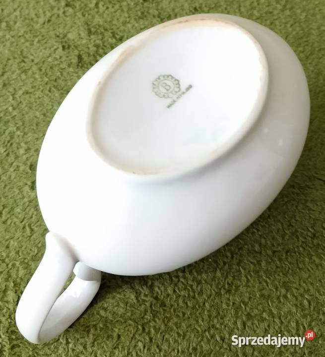 Sosjerka Bogucice fason Vera lata 60 kobalt i Porcelana i szkło Katowice