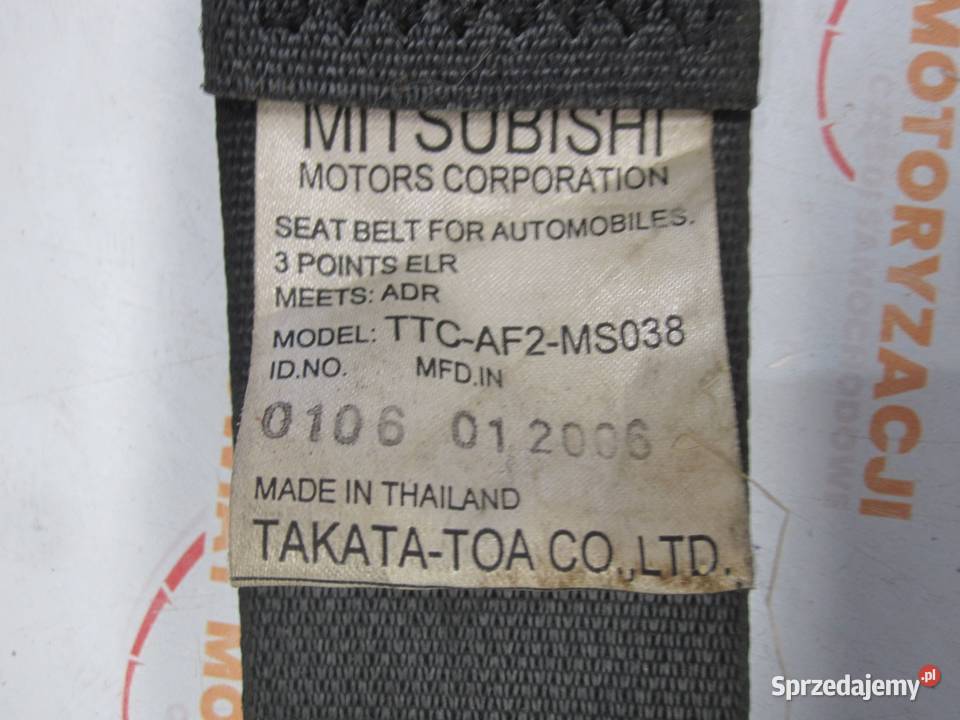 MITSUBISHI L200 07r pas bezpieczeństwa lewy Kielce