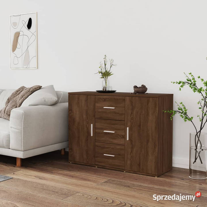 Szafka brązowy dąb 91x295x65 materiał mazowieckie