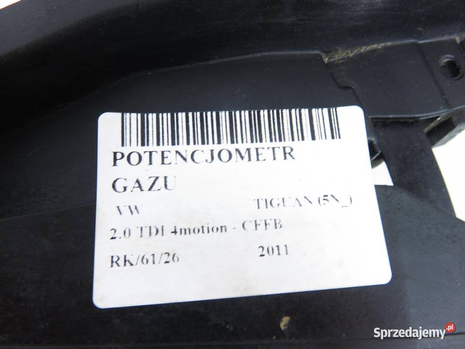 POTENCJOMETR GAZU VW TIGUAN 5N 20 TDI 1K1723503R osobowe małopolskie sprzedam