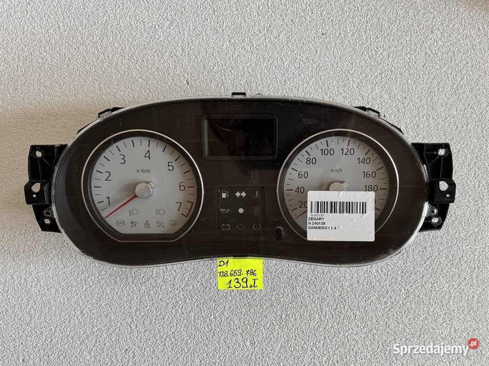 LICZNIK ZEGAR DACIA SANDERO I 14 P248104802R Warszawa