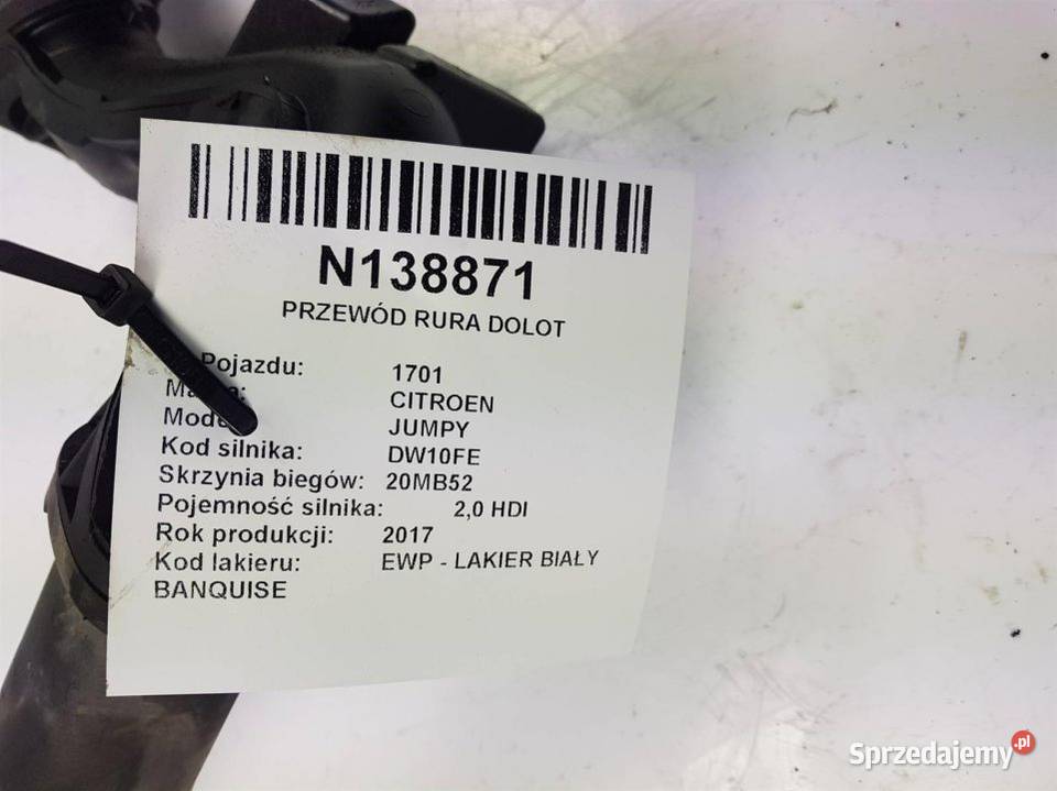 PRZEWÓD RURA DOLOT JUMPY 967578280 Lipno