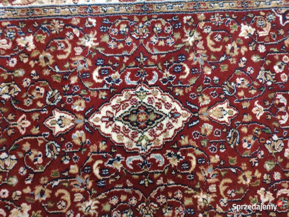 Wełniany ręcznie tkany perski dywan dywanik 87 X Antyki Kraków