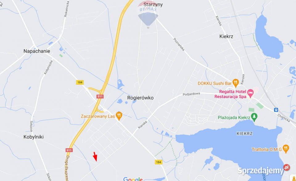 Działka budowlana Kobylniki kKiekrza 30m