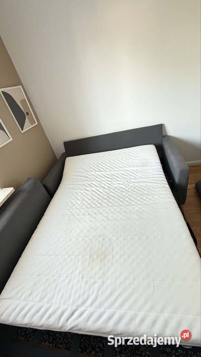 HYLTARP Sofa 2osobowa rozkładana Gransel szary tkanina Dom i Ogród Warszawa