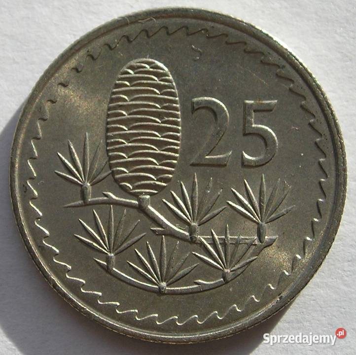 CYPR 25 MILS 1971 STAN MENNICZY łódzkie Łódź