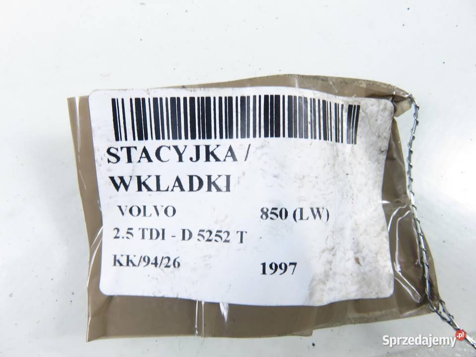 STACYJKA WKŁADKI KOLUMNA VOLVO 850 9140465 małopolskie