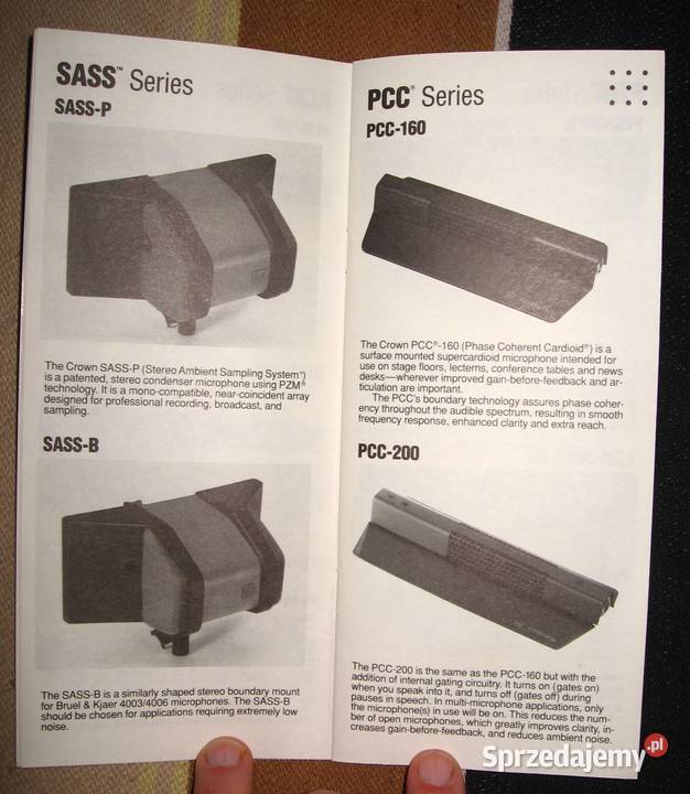 Crown amplifiersmicrophones K Series broszury pomorskie Kępice
