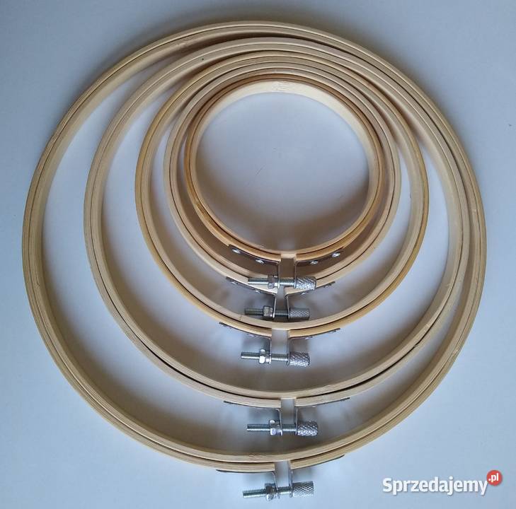 Tamborek tamborki do haftowania Zestaw 5 sztuk Rękodzieło Gdańsk