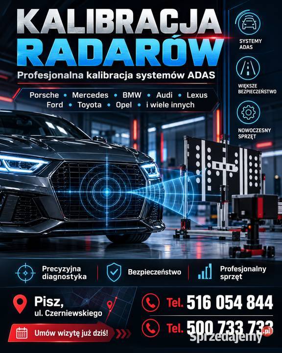 KALIBRACJA RADARÓW i KAMER warmińsko-mazurskie Pisz serwis