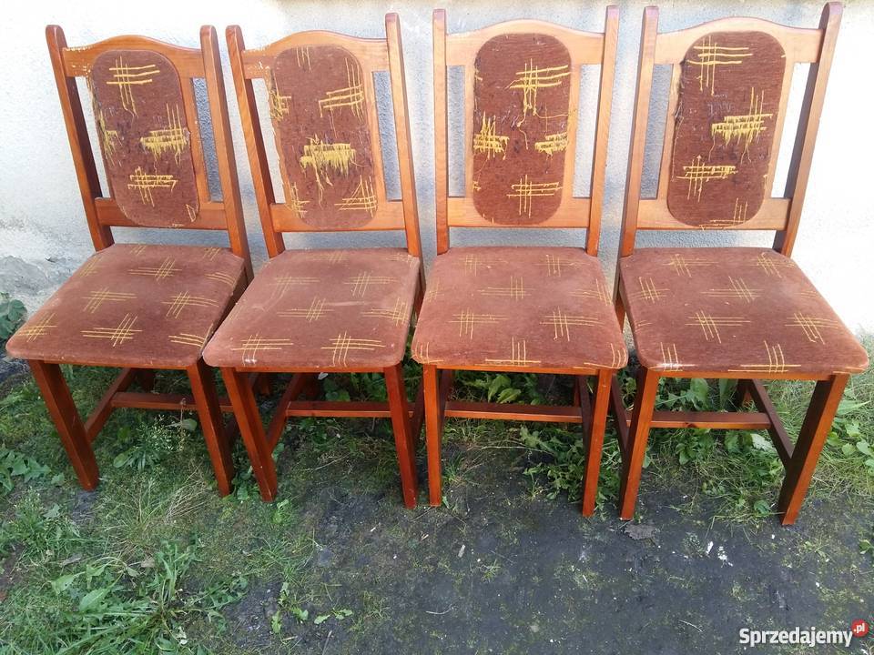 Komplet 4 porządnych krzeseł do odświeżenia 173