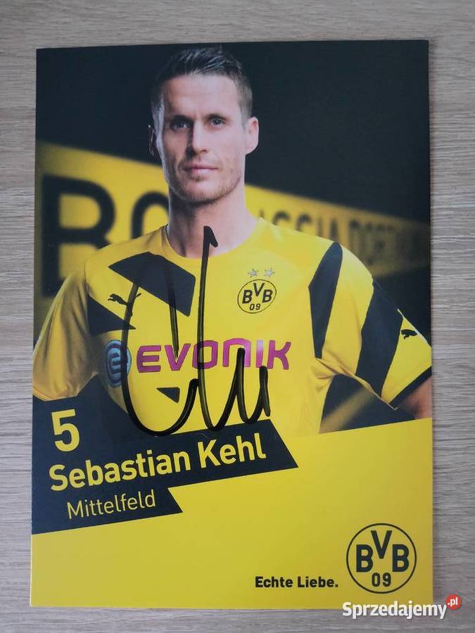 Zdjęcie z autografem Sebastian Kehl Ostrowiec Świętokrzyski sprzedam