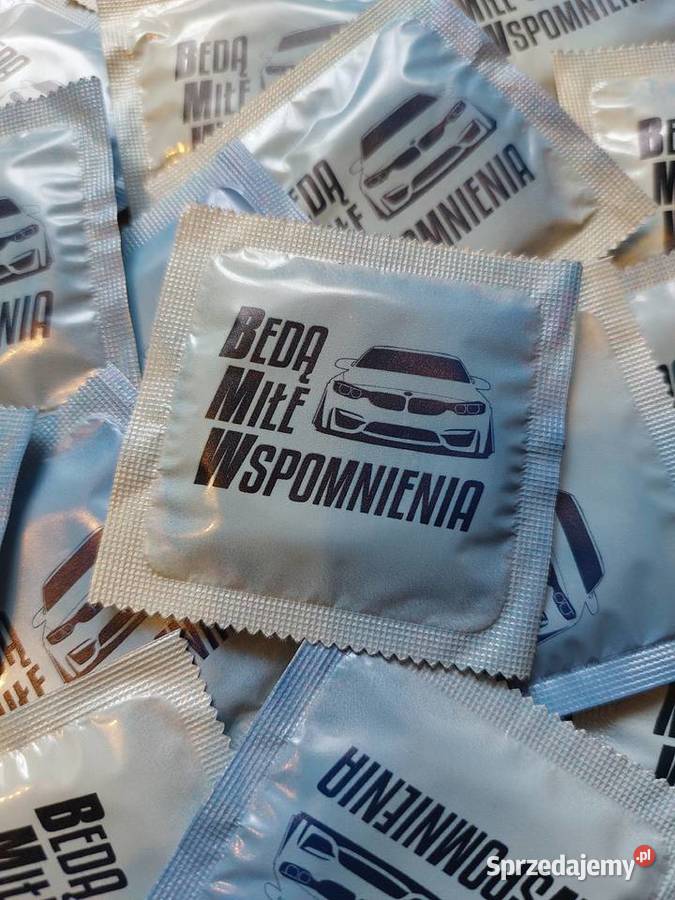 Prezerwatywy BMW Będą Miłe Wspomnienia nadruk śląskie Gliwice