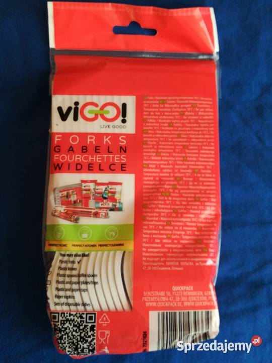 Widelce jednorazowe sztuk 24 VIGOSztućce Pozostałe Łódź