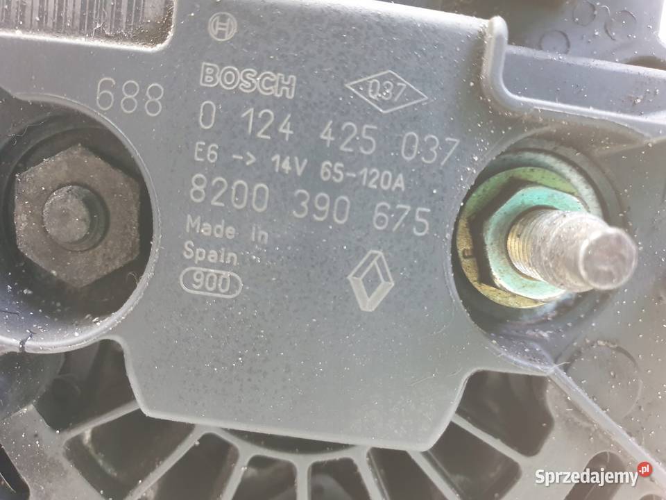 ALTERNATOR Renault Clio III 15 DCI bosch Układ elektryczny silnika Chełm sprzedam