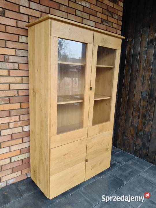 Witryna dębowa meble holenderskie Leszkowice