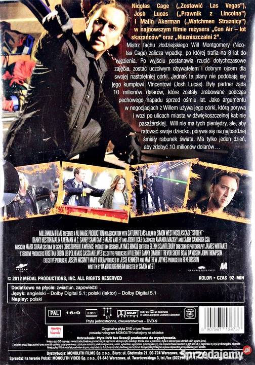 12 GODZIN NICOLAS CAGE Kalisz sprzedam