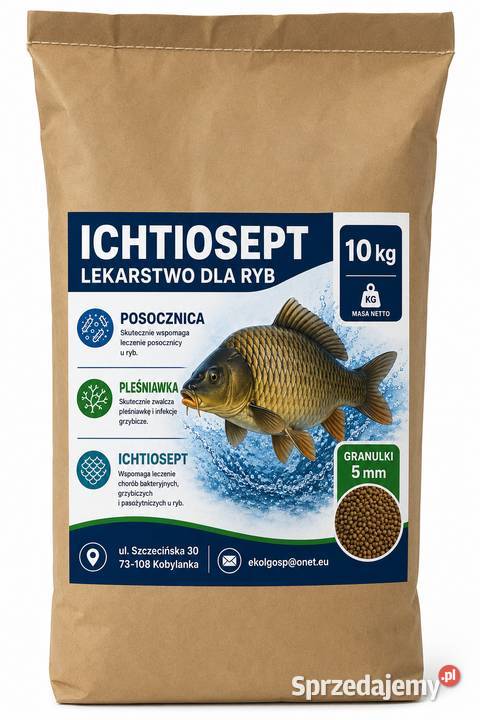 Ichtiosept lekarstwo pleśniawka posocznica Ryby Szczecin