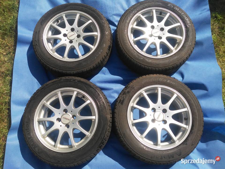 Felgi Dezent V 4x100 z oponami Matador 18560 R15 Poznań