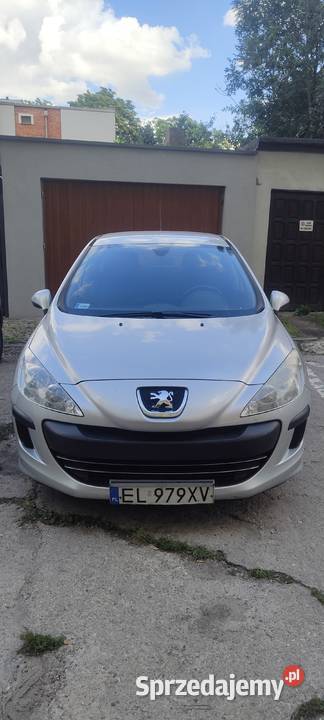 Peugeot 308 16 HDi 2010 welurowa tapicerka Łódź