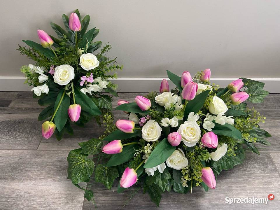 Kompozycje nagrobne kompozycje wiosenne Rękodzieło zachodniopomorskie sprzedam