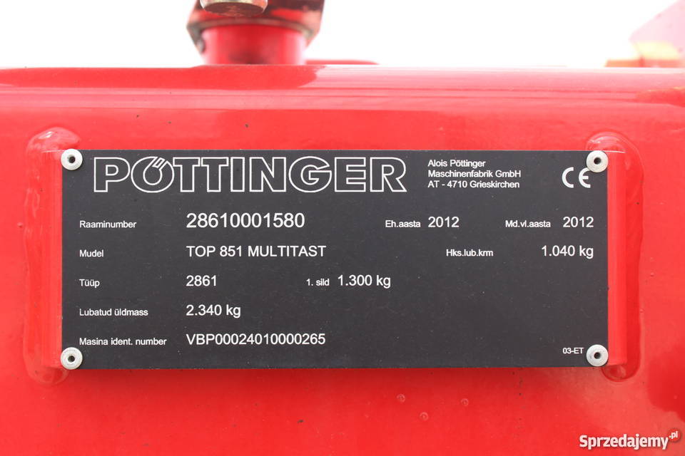 Pottinger Eurotop 851 A Multitast