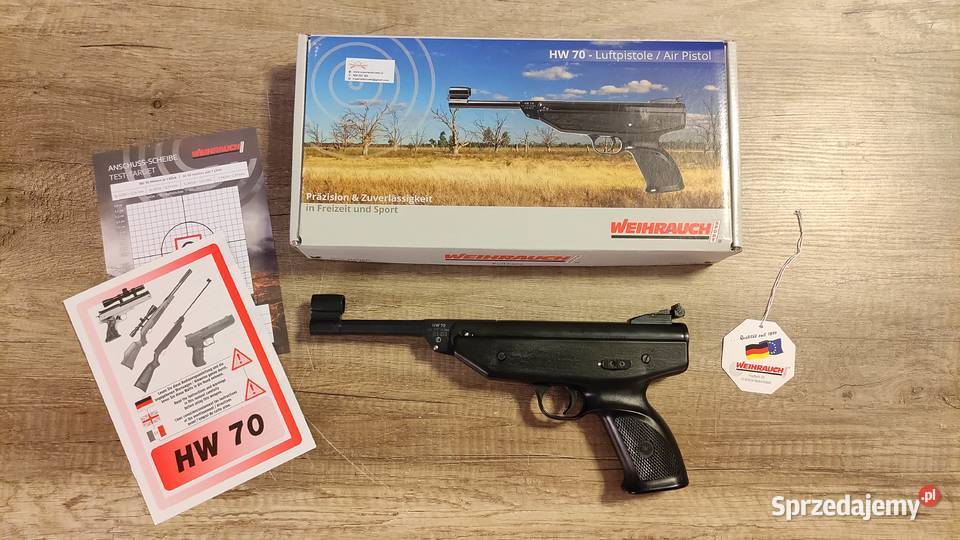 Wiatrówka pistolet Weihrauch HW70 HW 70 45 mm Słupsk