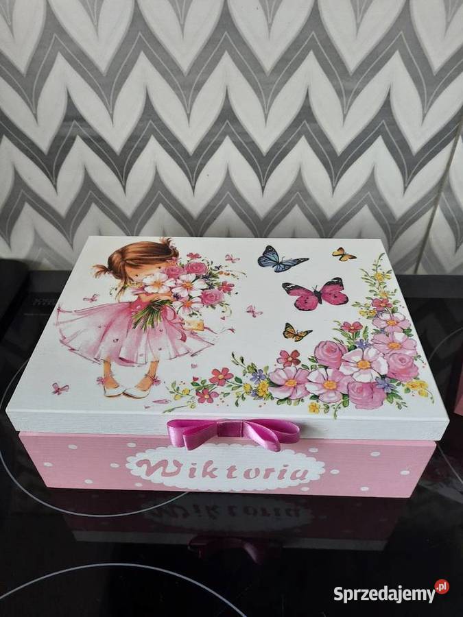 Szkatułka dziewczynki z imieniem handmade Kędzierzyn-Koźle