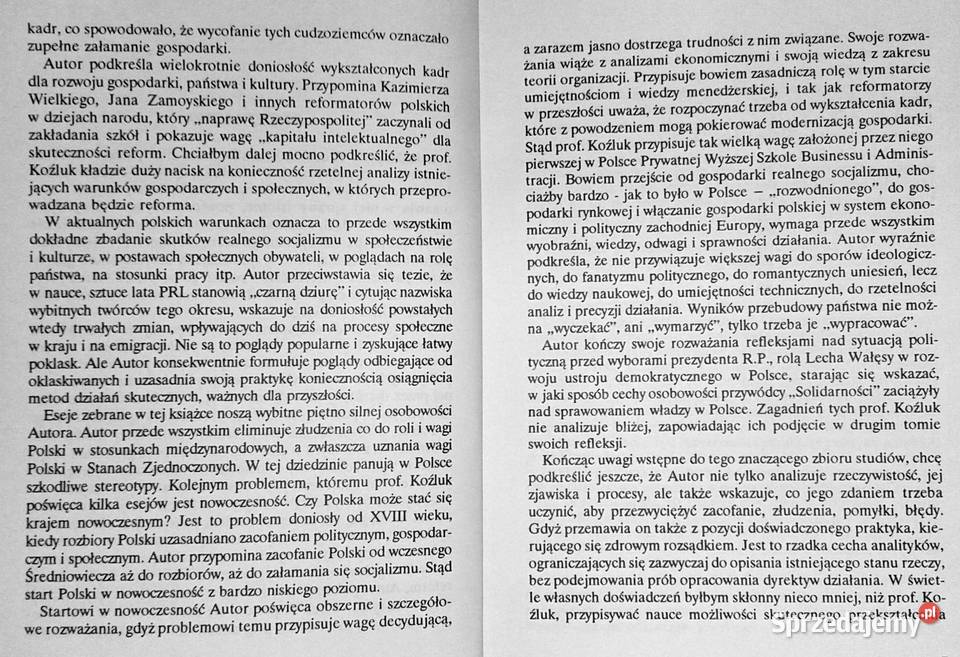 Powrót do Itaki Eseje polityczne Tadeusz Koźluk Książki i Podręczniki lubelskie Chełm sprzedam