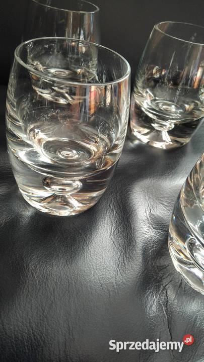 Szklanki z grubym bąbelkowym dnem kujawsko-pomorskie Nakło nad Notecią