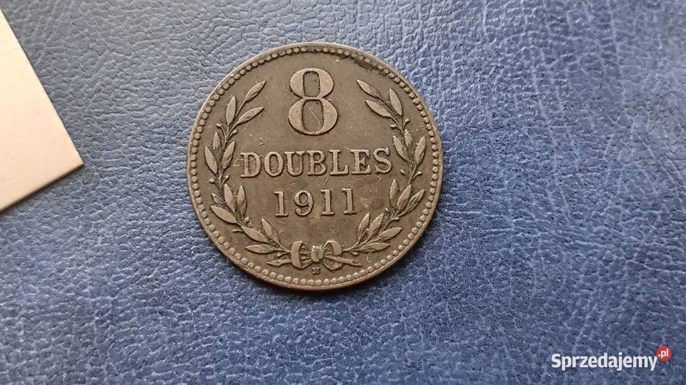 Stare monety 8 doubles 1911 Guernsey Lesko sprzedam