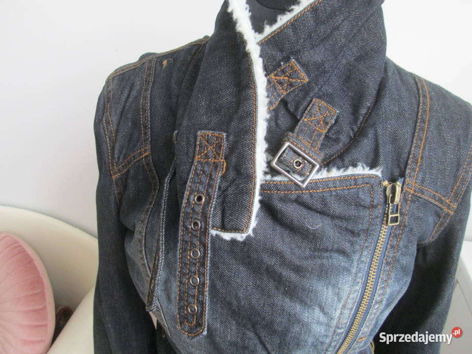 Ramoneska jeans ocieplana LadyS Jacket Troll S Kurtki i płaszcze Bogatynia sprzedam